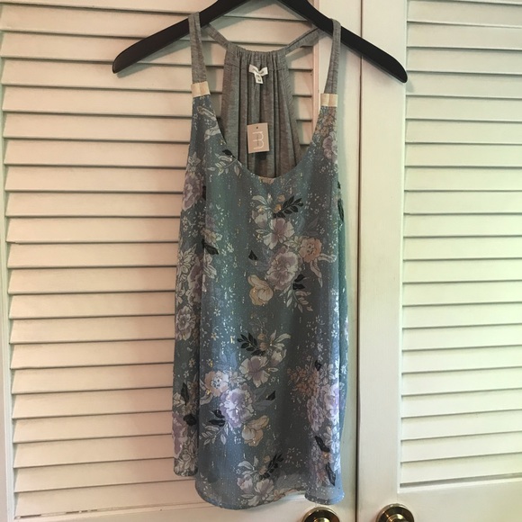 Maurices Tops - Floral racer back tank top